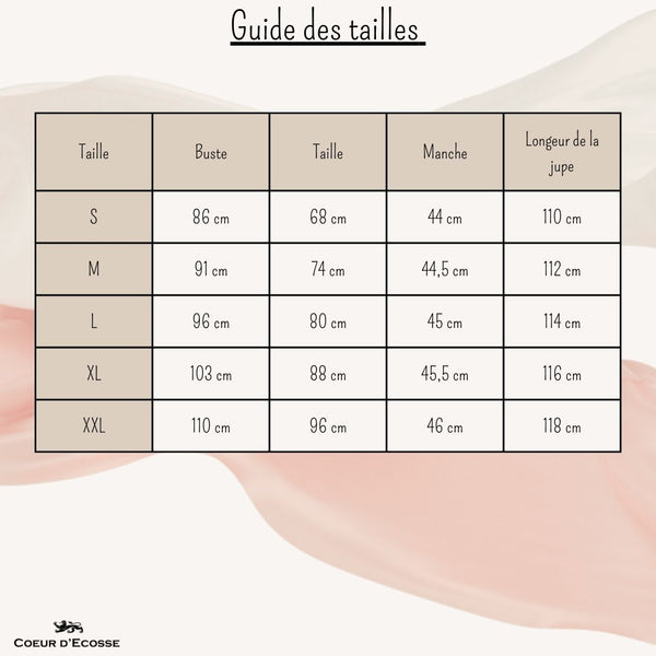 Guide des tailles